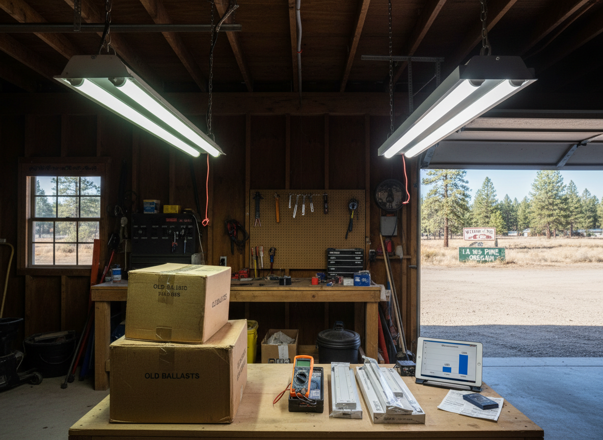 Cost Comparison Of LED Versus Fluorescent Shop Lights